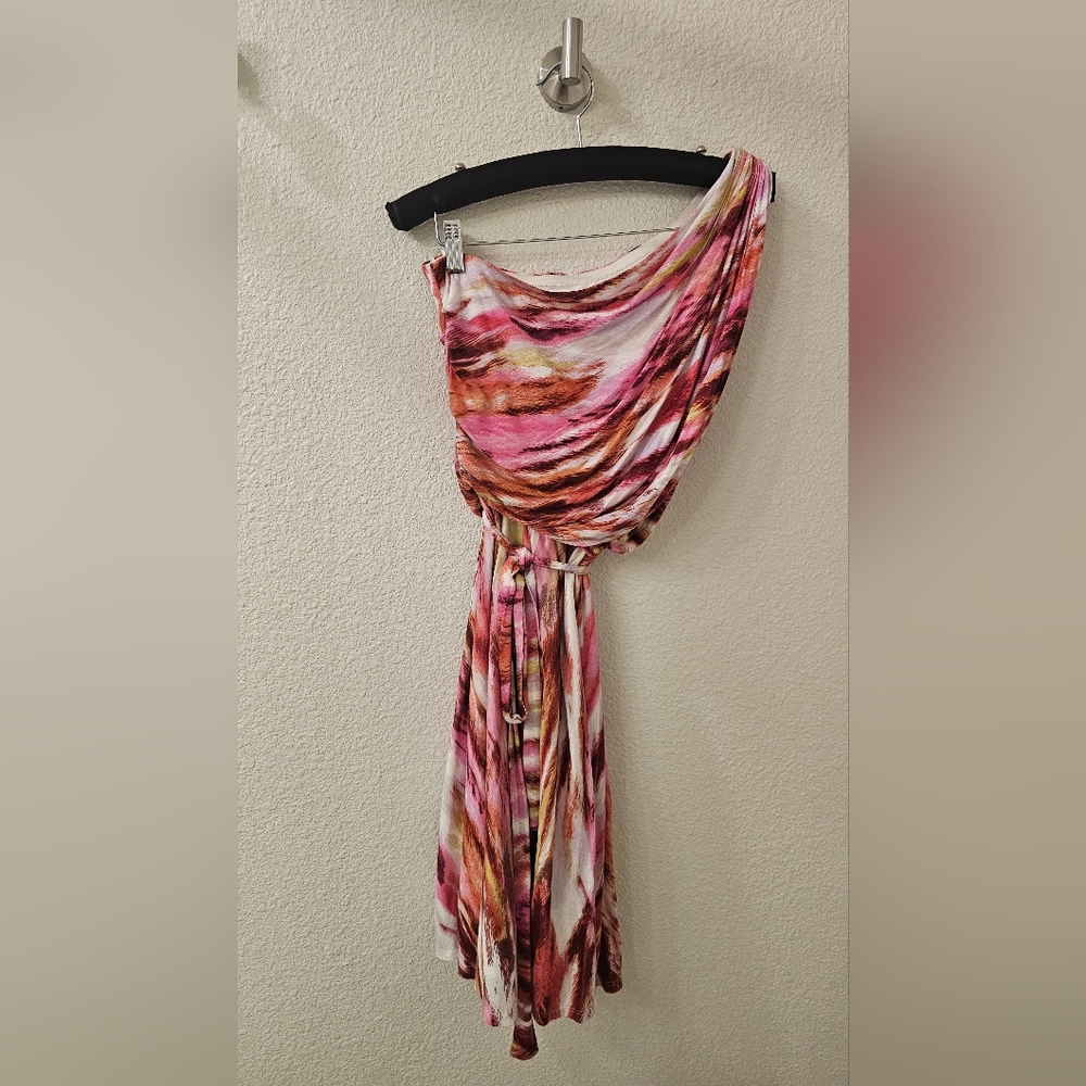 SAKS FIFTH AVE Multicolor Draped Dress